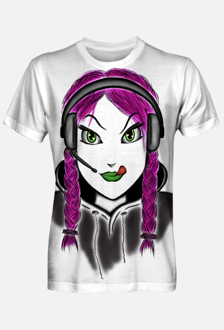 T-shirt męski fullprint SpunkyGirl