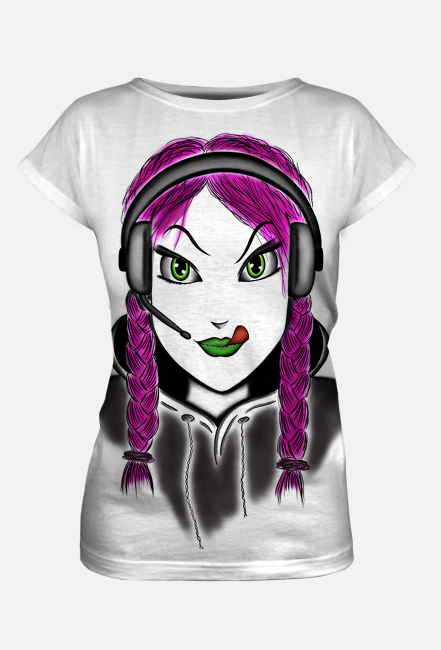 T-shirt damski fullprint SpunkyGirl