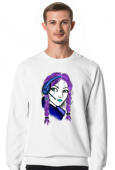 Bluza męska biała CyberGirl