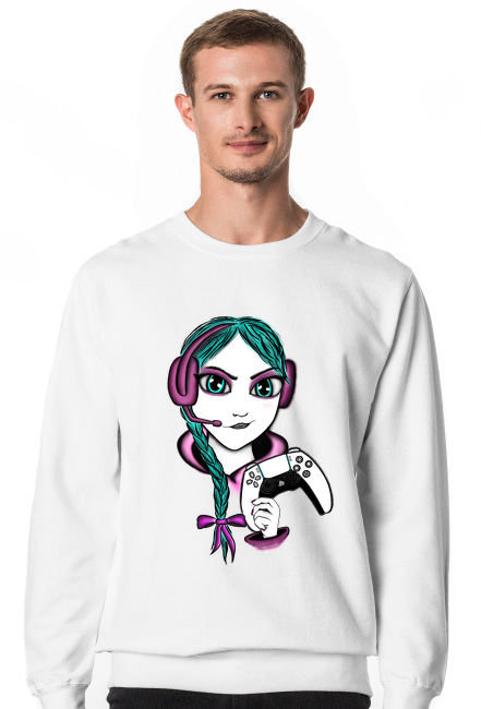 Bluza męska biała PSGirl