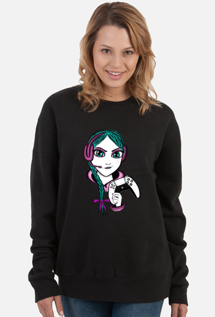 Bluza damska czarna PSGirl