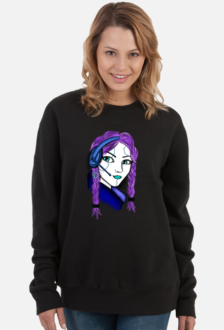 Bluza damska czarna CyberGirl