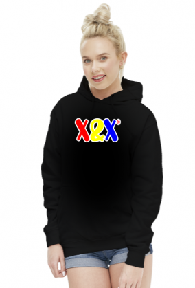 X&X LOGO FRONT GIRL HOODIE