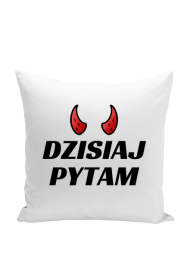 Poszewka na Poduszke " Dzisiaj Pytam"