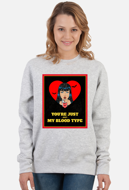 NOT MY (BLOOD) TYPE - bluza damska