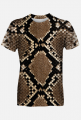 Męski T Shirt Fullprint Skóra Grzechotnika