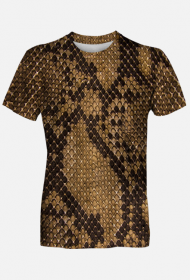 Męski T Shirt Fullprint Wąż