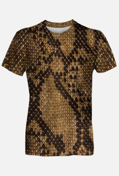 Męski T Shirt Fullprint Wąż