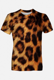 Męski T Shirt Fullprint Lampart