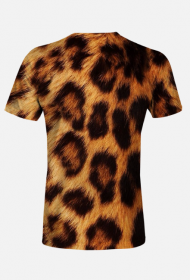 Męski T Shirt Fullprint Lampart
