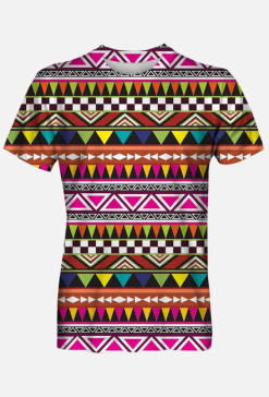 Męski T Shirt Fullprint Azteckie Zdobienia