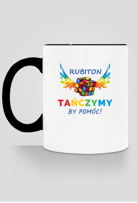 RUBITON Kubek z kolorowym uszkiem