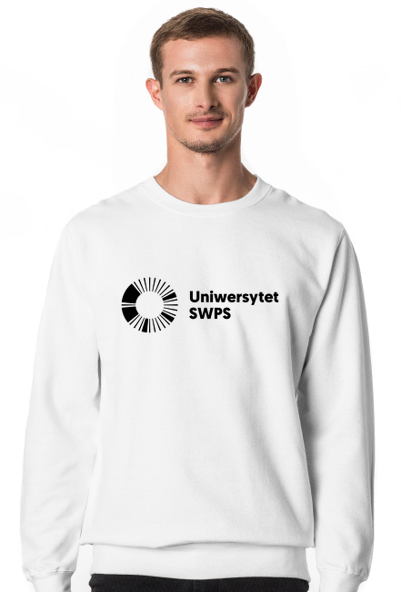 Uniwersytet SWPS - bluza męska biała