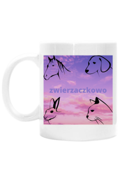 Kubek Biały Zwierzaczkowo