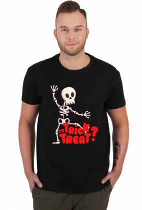 Koszulka męska Trick or Treat na Halloween