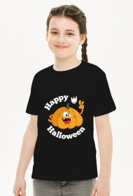Koszulka dla dziewczynki Happy Halloween