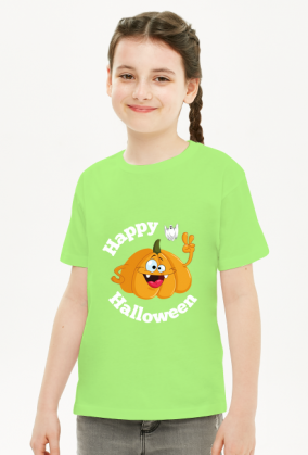 Koszulka dla dziewczynki Happy Halloween