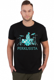 Perkusista. Prezent dla perkusisty. Koszulka dla perkusisty. Perkusja, talerze