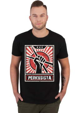 Perkusista. Prezent dla perkusisty. Koszulka dla perkusisty. Perkusja, talerze