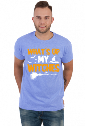 Koszulka Haloween WHAT'S UP MY WITHCES na prezent męska
