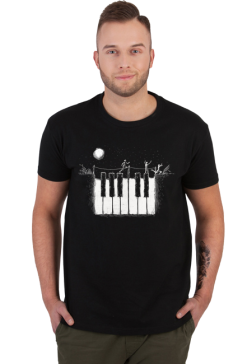 Pianista. Fortepian. Piano. Prezent dla Pianisty. Koszulka dla Pianisty. Muzyk grający na fortepianie