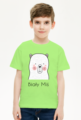biały miś
