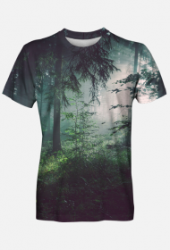 Męski T Shirt Fullprint Norweski Las