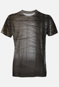 T Shirt Męski Fullprint Las Sosnowy