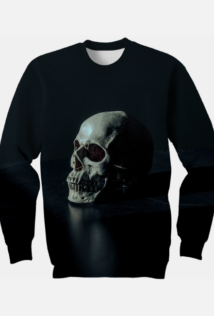 Bluza Full Print Czaszka Halloween