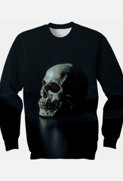 Bluza Full Print Czaszka Halloween