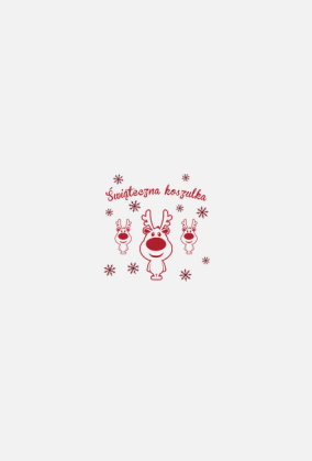 Świąteczna koszulka - damska koszulka z reniferem