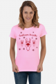 Świąteczna koszulka - damska koszulka z reniferem