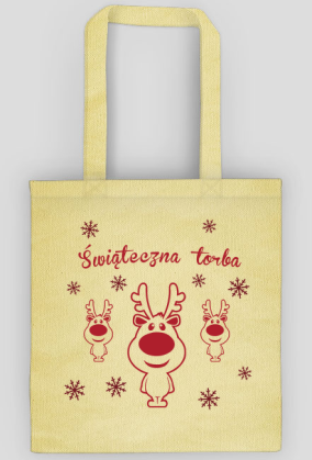 Świąteczna torba z reniferami