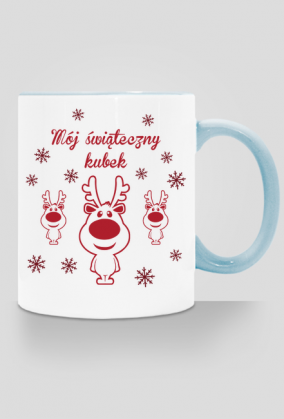 Świąteczny kubek z reniferami