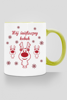 Świąteczny kubek z reniferami