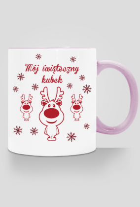 Świąteczny kubek z reniferami