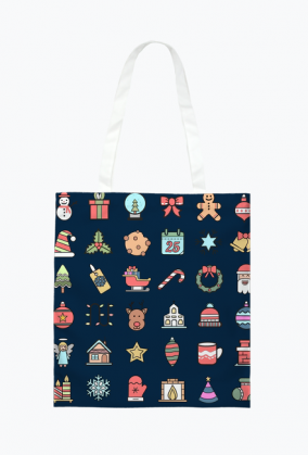 Torba świąteczna full print