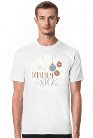 Merry Xmas - koszulka z nadrukiem męska