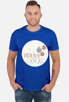 Merry Xmas - koszulka z nadrukiem męska