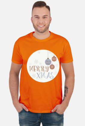 Merry Xmas - koszulka z nadrukiem męska