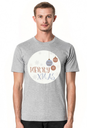 Merry Xmas - koszulka z nadrukiem męska