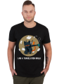 Czarny t-shirt/koszulka "I am a translation ninja"