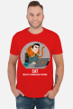 Czerwony t-shirt/koszulka "CAT Quality Assurance Feature"