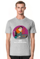 Szary t-shirt/koszulka "CAT Quality Assurance Feature"