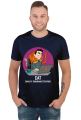 Granatowy t-shirt/koszulka "CAT Quality Assurance Feature"