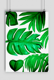 Plakat Monstera i Palma