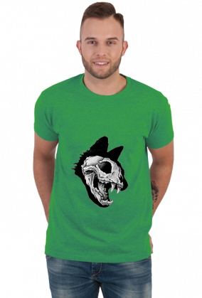 Skull Evil Cat koszulka męska