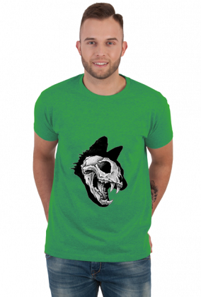Skull Evil Cat koszulka męska