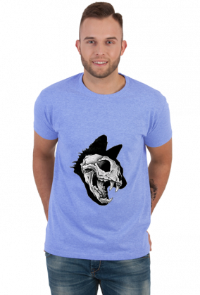 Skull Evil Cat koszulka męska