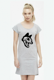 Skull Evil Cat Sukienka